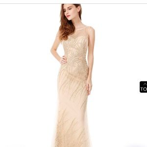 Gorgeous Golden Long Dress